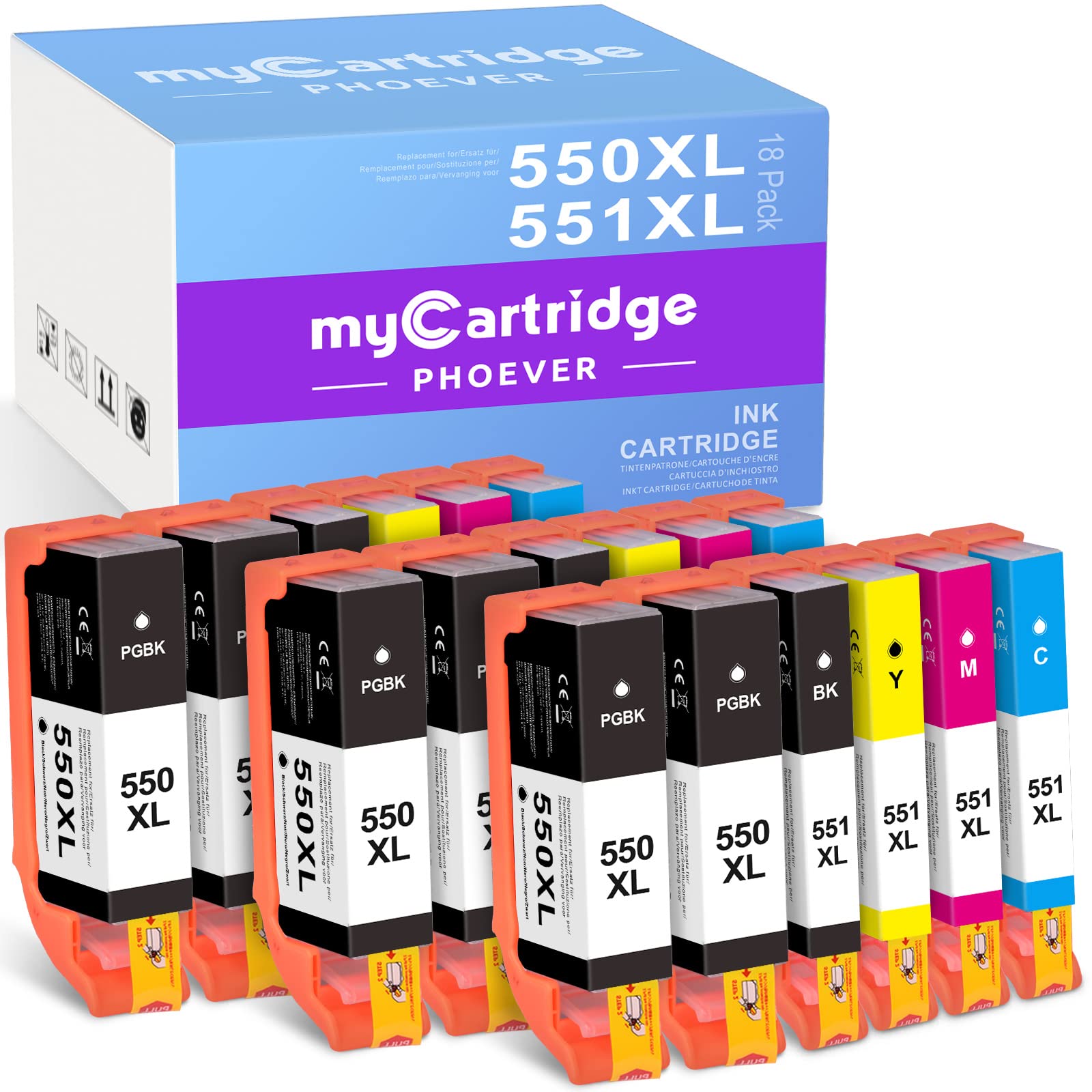 Recambios Para Impresora Canon PIXMA IP7200 Canon PGI 550XL Cartucho De Tinta Original Negro XL Para Impresora De Inyeccion De Tinta Pixma IP7250 IP8750 IX6850 MG5450 MG5550 MG5650 MG6350 MG6450 MG6650 MG7150