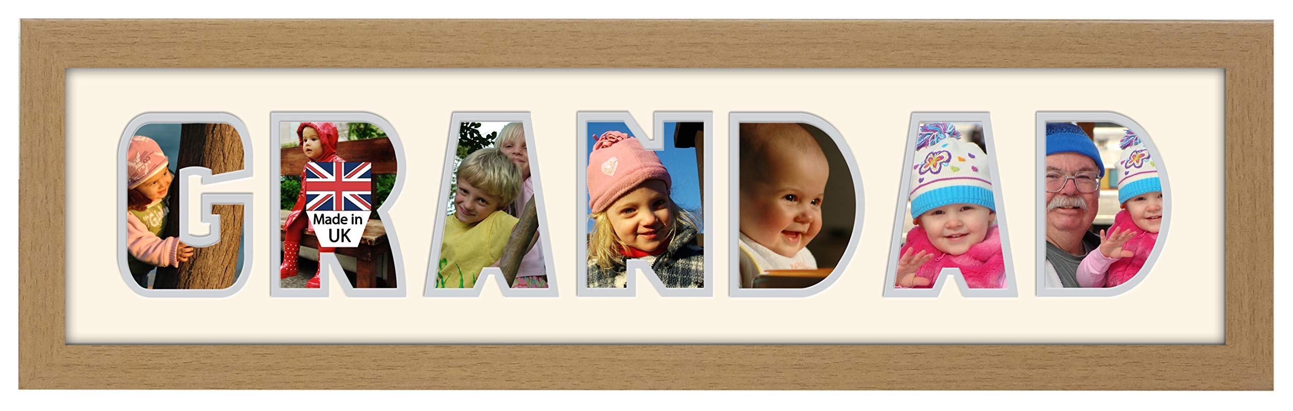 Photos In A Word Textured Oak Finish Frame 20A Cream Mount Grandad Grandad Photo Frame 20A Word Frame (Textured Oak Finish Frame 20A Cream Mount Grandad)