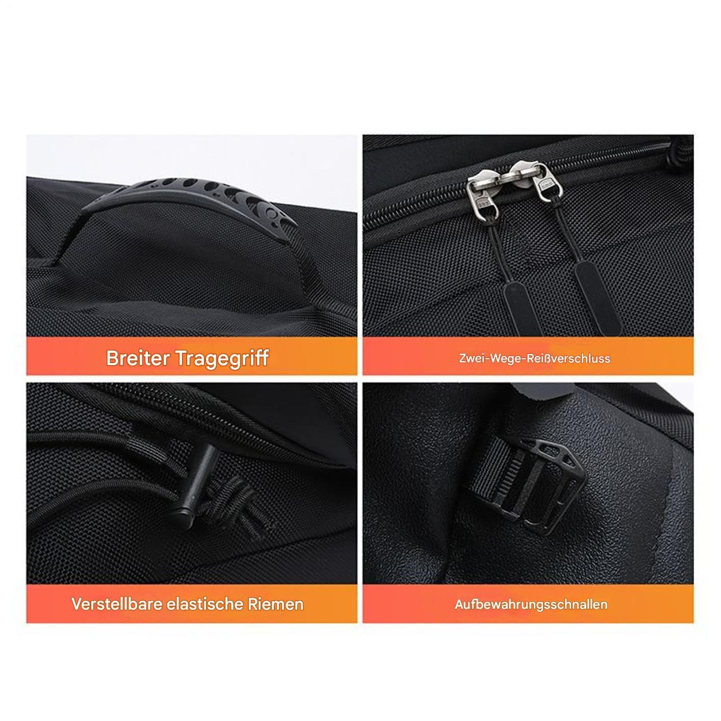 Sacoche de Moto Imperméable Sacoche de Selle Arrière pour Motos Imperméable | Bagage Coffre Moto Ajustable Réfléchissant Pour Nuit Trajets Navette Tourisme Road Trip