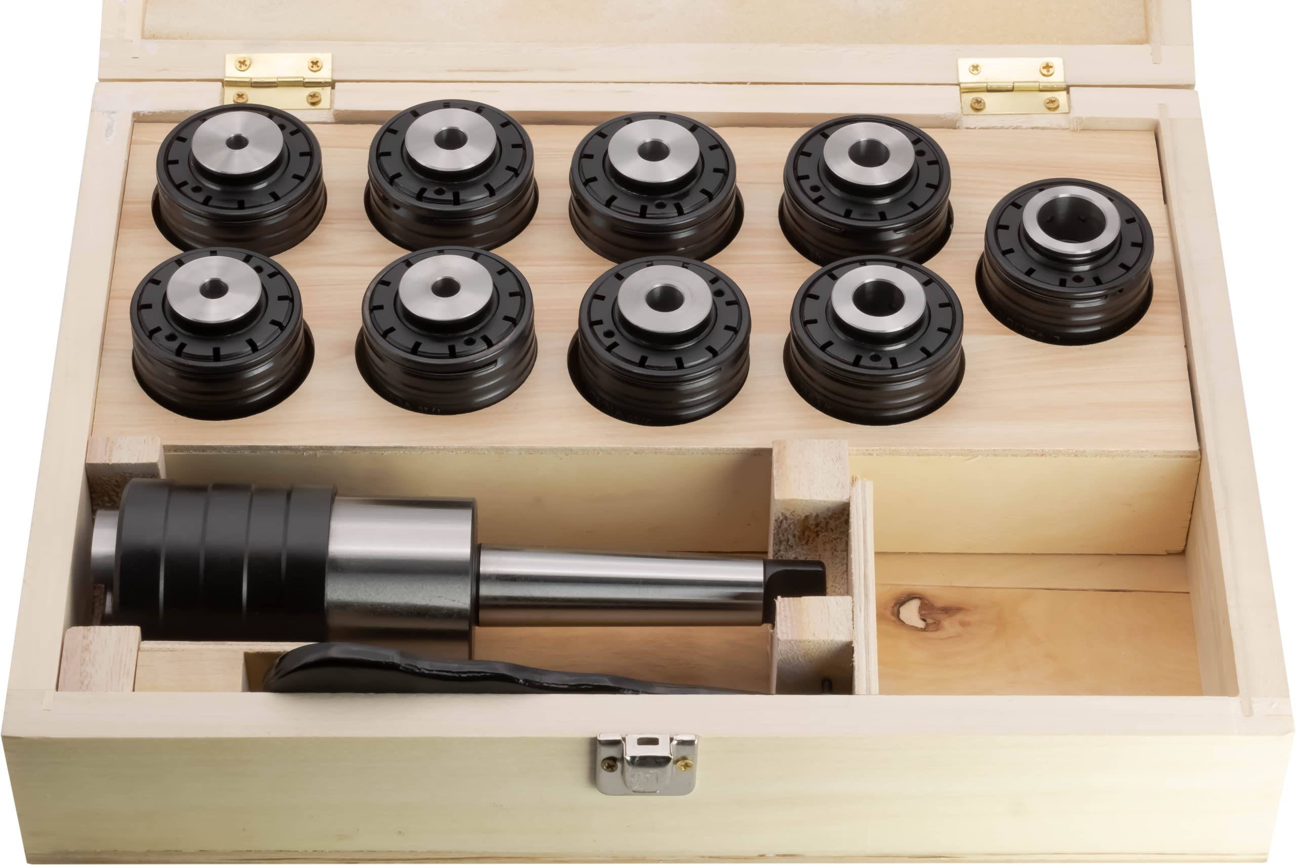 10 pc Morse Taper 3 ANSI Floating Tap Holder Set, Quick Change, Torque Control, for 1/4