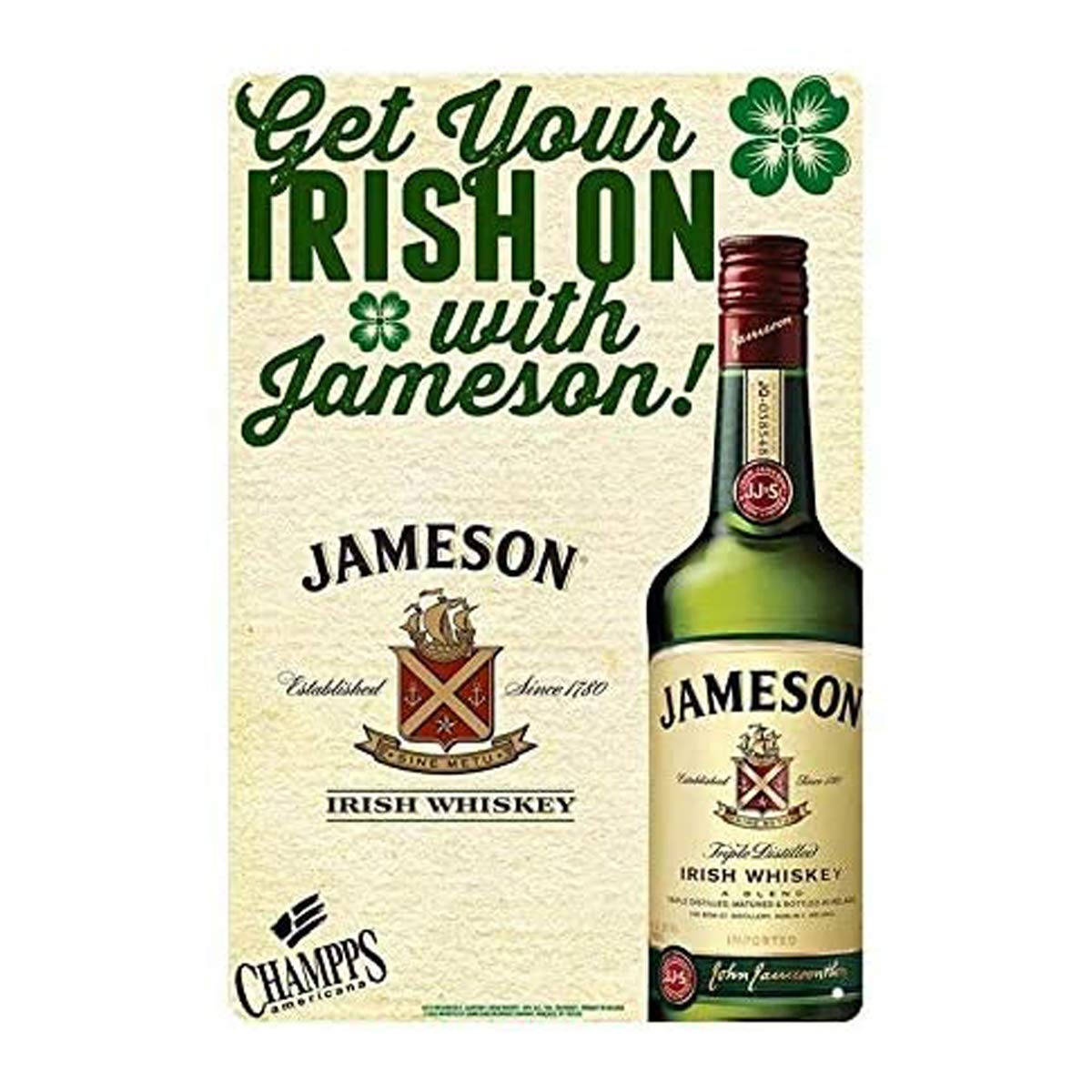 Vintage Custom Metal Signs 8 x 12 - get Your Irish on Chic Art Wall Decort Home Yard Signs Bar Hotel Cafe Pub restauran
