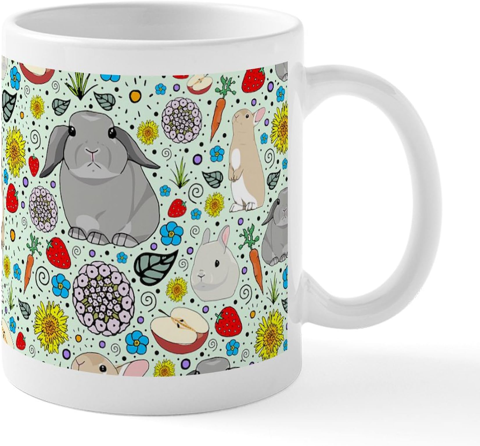 CafePress Rabbits Mugs 11 oz (325 ml) Ceramic Coffee Mug