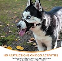 Vista 4 de BARKLESS Collar suave para cabeza de perro, herramienta de entrenamiento sin tirones para perros pequeños en paseos, suave halter para tiradores