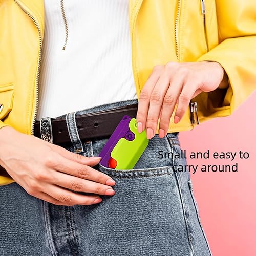 Miniatura 4 de bobosufit 2 juguetes para ansiedad con impresión 3D de gravedad, mini cuchillo de nabo de plástico para adultos, juguete sensorial de zanahoria,