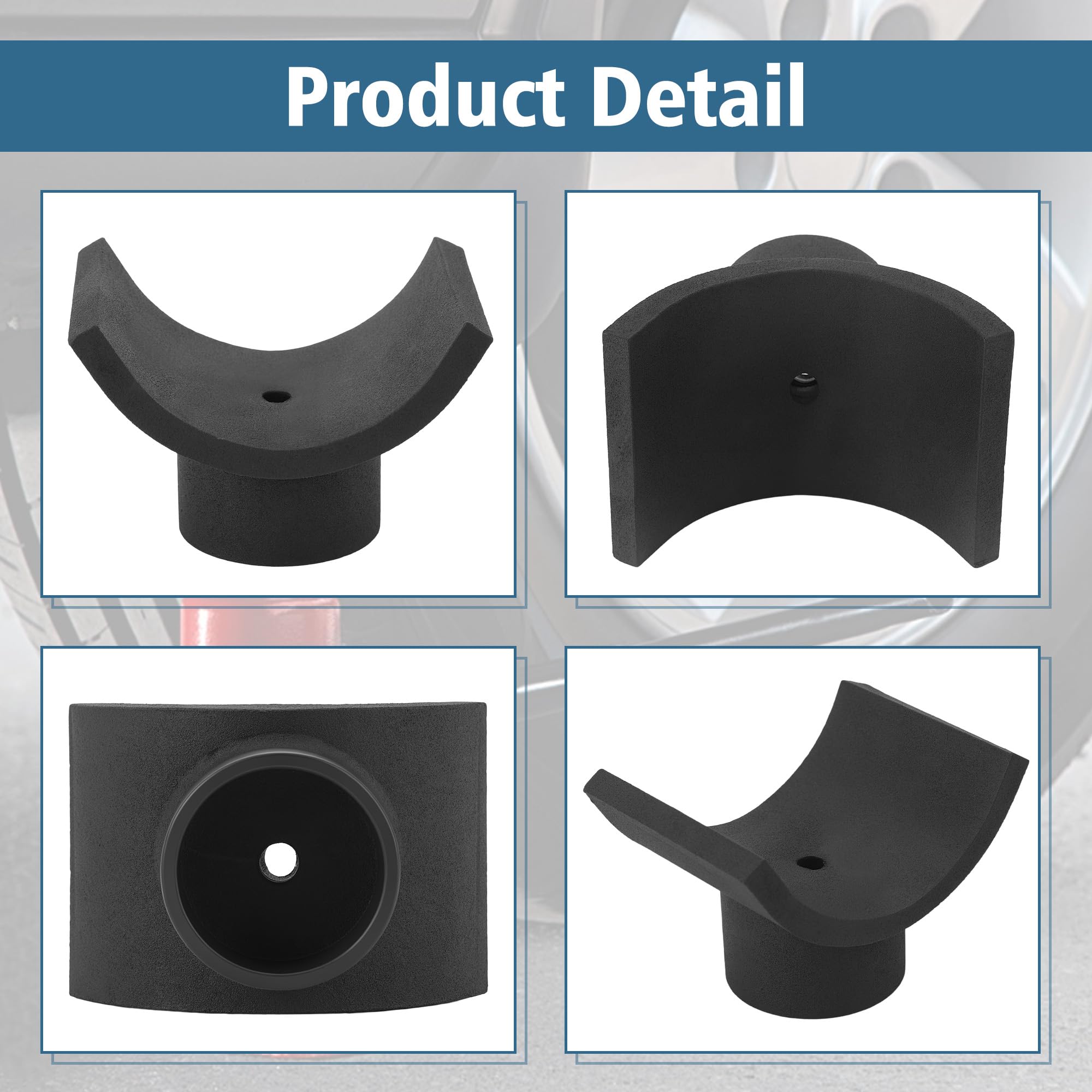 Sella Adattatore Per Cric A Bottiglia, Per Tubo Da 7,6cm/3in Con Materiale In Ferro, Compatibilità 12 Tonnellate, Ideale Per Garage, Sentieri 4x4, Recupero