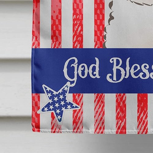 Vista 442 de Caroline's Treasures BB2171GF American Flag and Border Collie Garden Flag Mailbox Flag Decorative Yard Flag Banner Outside Patio Artwork Yard Flower