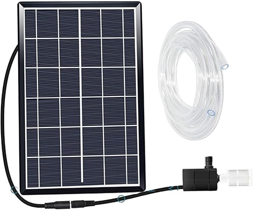 Miniatura 4 de Bomba de agua accionada por energía solar, panel de 6W 9V, bomba solar de 12V DC para función de agua, sumergible 240LH, con filtro de tubo de 2M,