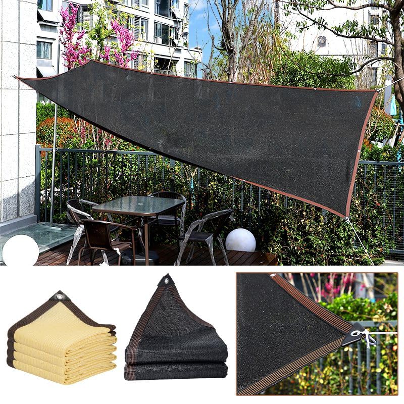 Toile ombrage extérieur étanche avec maille pour terrasse et voiture 4x6m - 4
