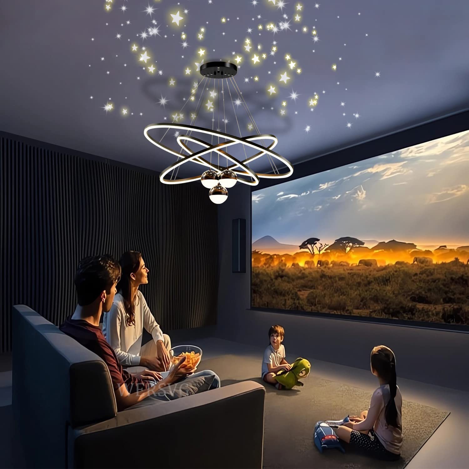 Plafonnier Salon LED Suspension Luminaire Moderne Salle à Manger Lampe