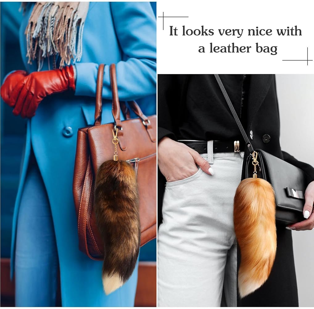 Queue De Renard Therian 3 Pièces De 15, 8 Pouces Long Avec Fermoir