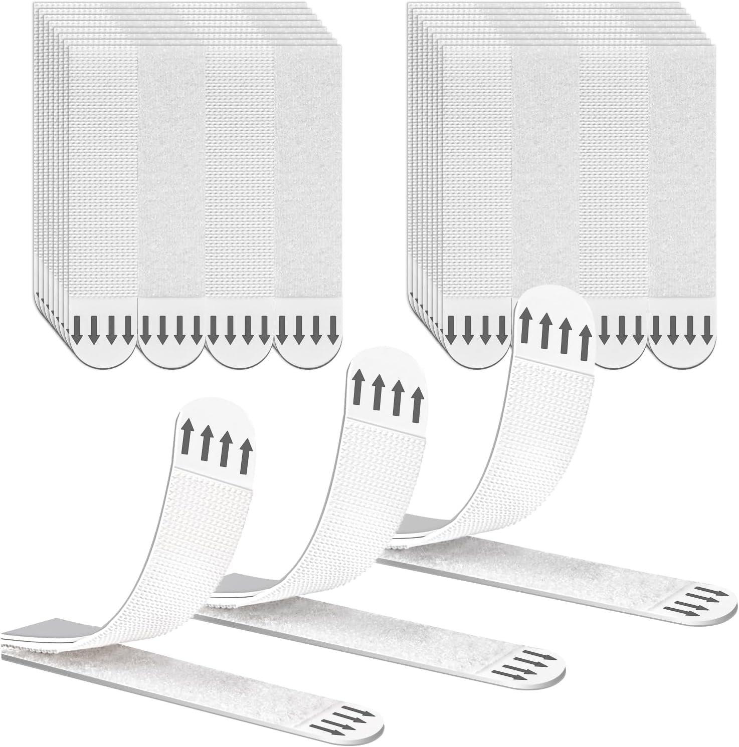 ANAMPION Picture Hanging Strips Heavy Duty 19*92mm, 32 Pairs No Nails Wall Hanging Strips for Frames and Posters, No Tools Removable Adhesive Refill Strips Damage Free, Residue Free