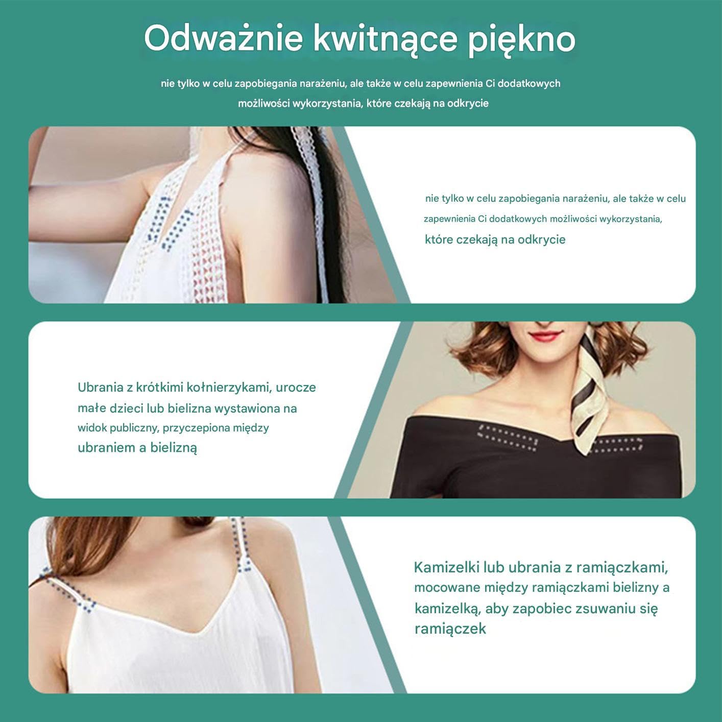 Dwustronna Taśma Do Ubrań | Mocna Przezroczysta Taśma Samoprzylepna do Ciała - Naklejka Samoprzylepna Odporna na Pot 50 Sztuk dla Kobiet i Dziewcząt do Sukienek i Spódnic na Ramię Bezpieczeństwo Podró