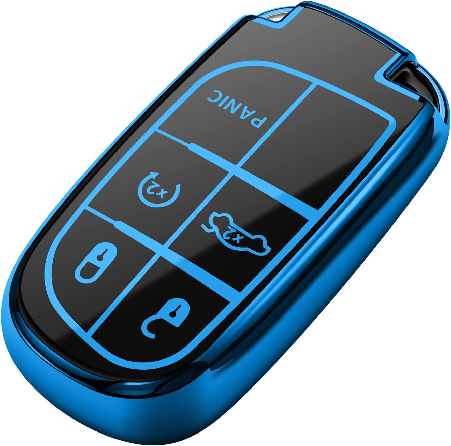 Tukellen for Jeep Key Fob Cover Special Soft TPU Key Case