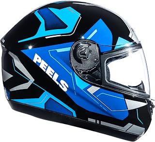 Capacete Moto Feminino Masculino Peels Spike Lup Preto Azul