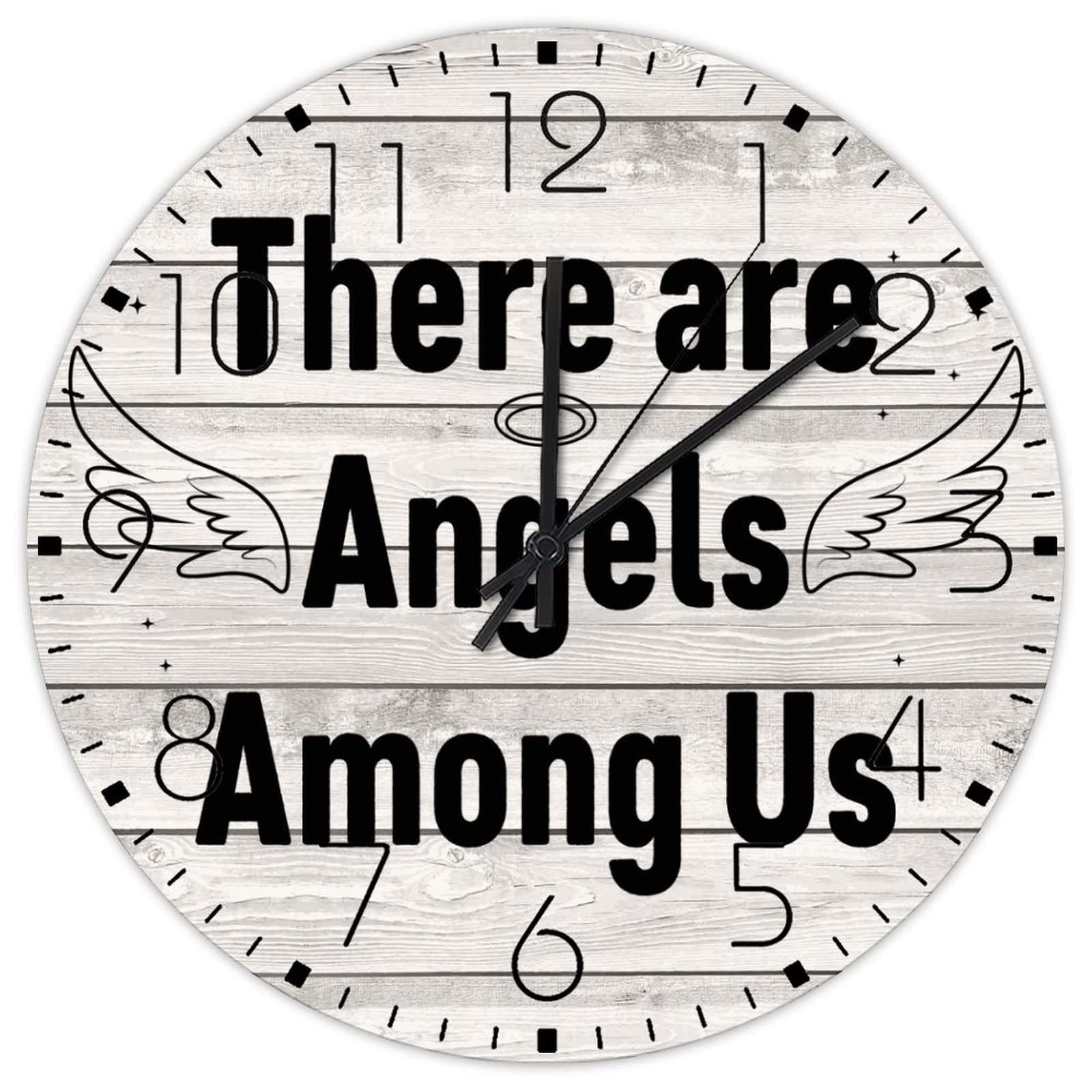Horloge murale 30cm silencieuse à grands chiffres pour maison