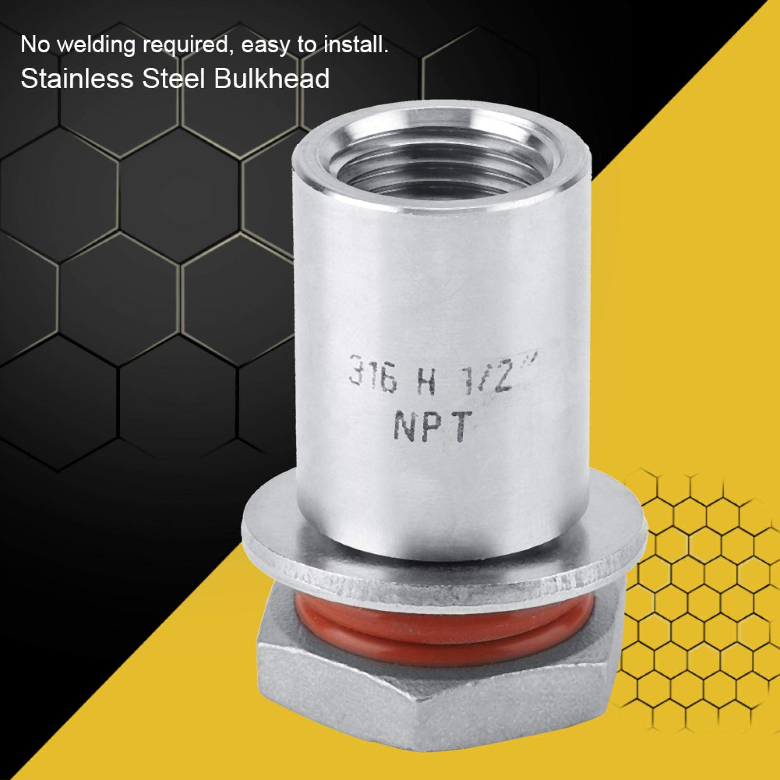Raccordo Per Serbatoio Da Paratia In Acciaio Inox 304, Filettatura Interna 1/2" E 3/4" - Per Homebrewing E Fermentazione