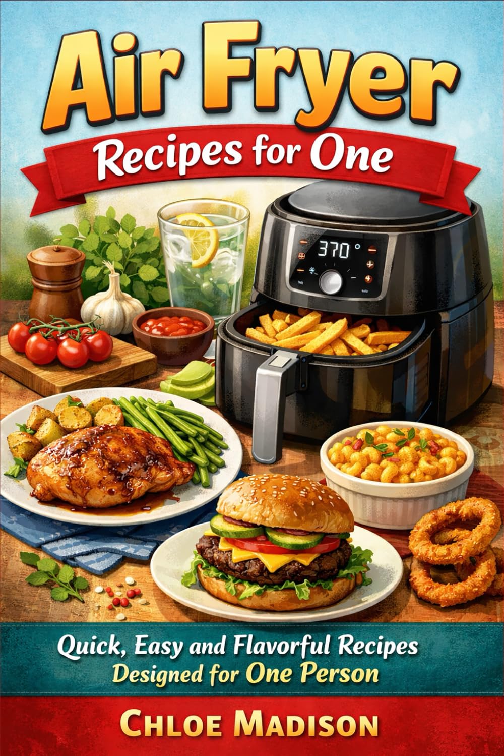 Air Fryer Recipes for One: Quick, Easy and Flavorful Recipes Designed for One Person (Air Fryer Cookbooks)