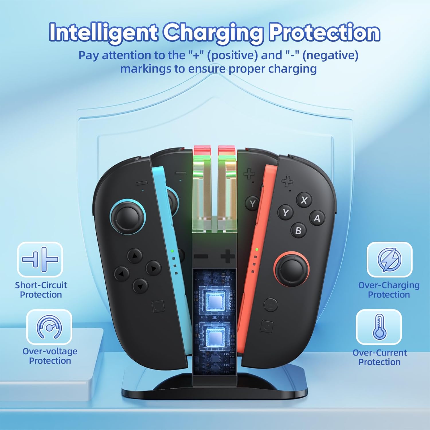 KINWIN Charging Dock for Nintendo Switch 2 (2025) Joypad Controllers, NS2 Joypads Charging Station with Lamppost LED Indication, Magnetic Charger Stand with a USB Type-C Charging Cable - Image 4