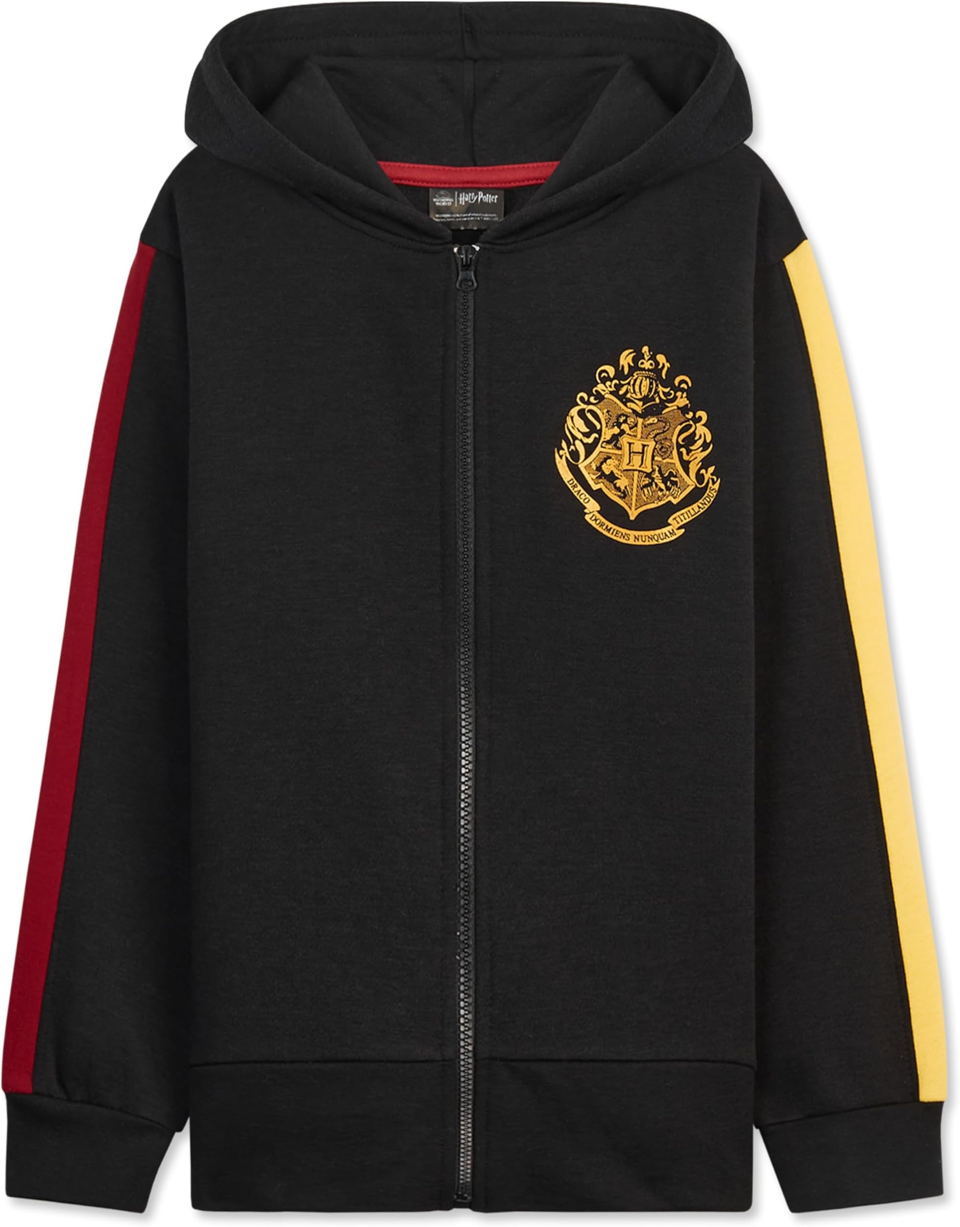 Harry Potter Girls Zipped Hoodie, Soft Cosy Hogwarts Hooded Sweatshirt - Gifts for Girls