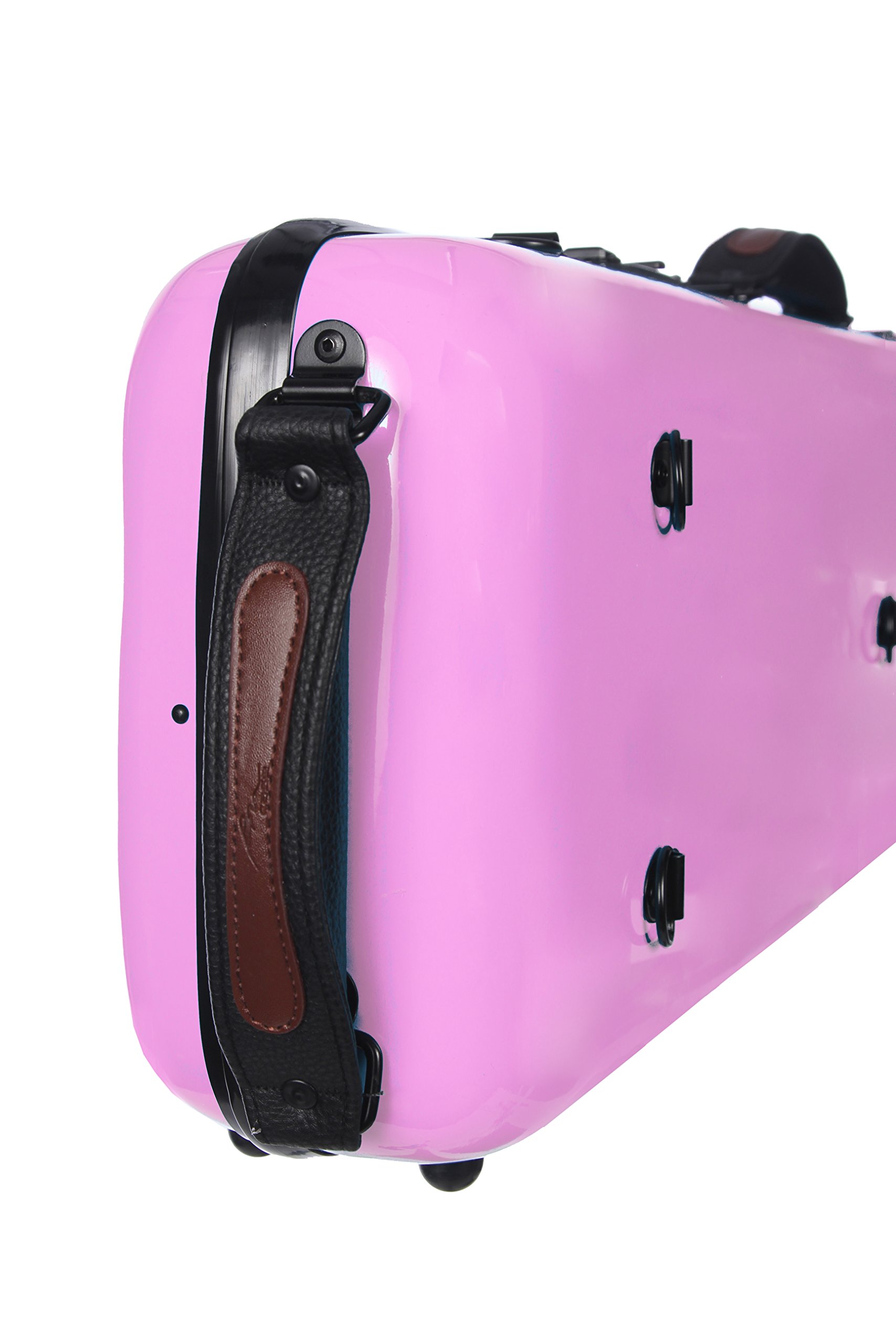 Geigenkoffer Fiberglass Safe Oblong 4/4 rosa M-Case + Musiktasche