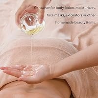 Vista 4 de Small Glass Jars with Lids, 4 oz Glass Jars with Plastic Woodgrain Lids & Inner Liners, Reusable Travel Cosmetic Containers for Creams, Makeup