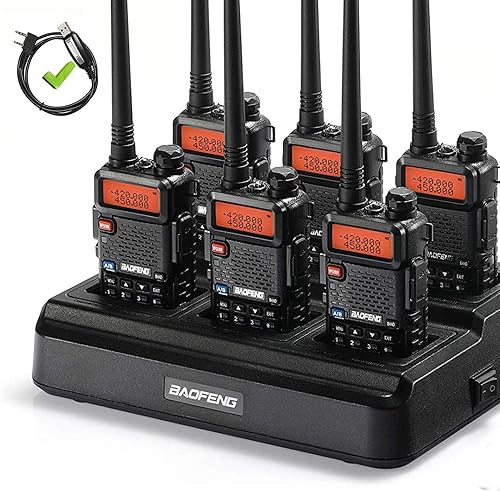 Baofeng GT-5R - Radio de mano para jamón, compatible con la FCC, radio bidireccional de doble banda compatible con la FCC, walkie talkies