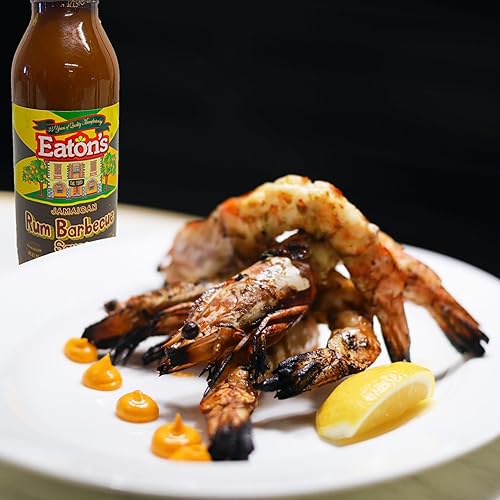 Vista 18 de Eaton's Jerk BBQ Sauce - Salsa de barbacoa jamaiquina, perfecta como masajes de carne, condimentos, adobo para barbacoa, carne ahumada, alas