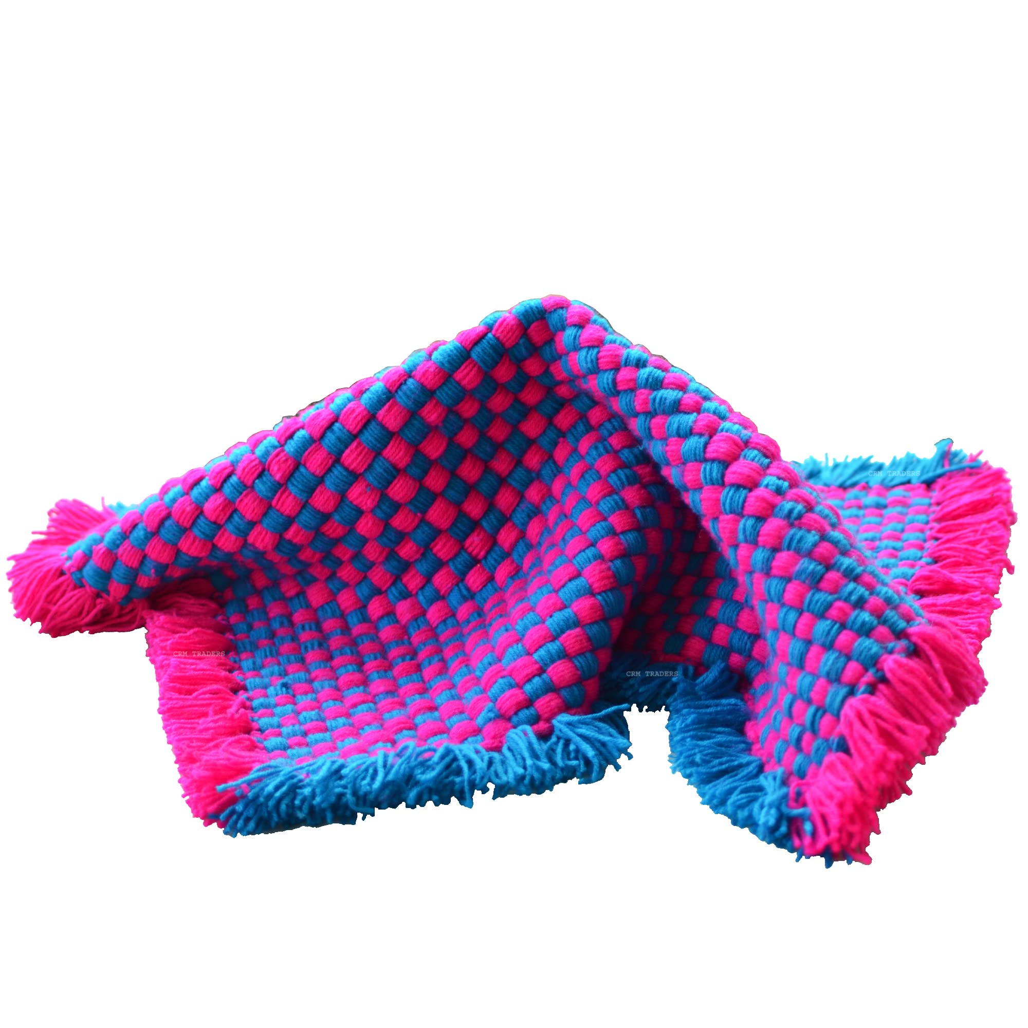 Woolen Puja Mat - Handmade Prayer Mat -7