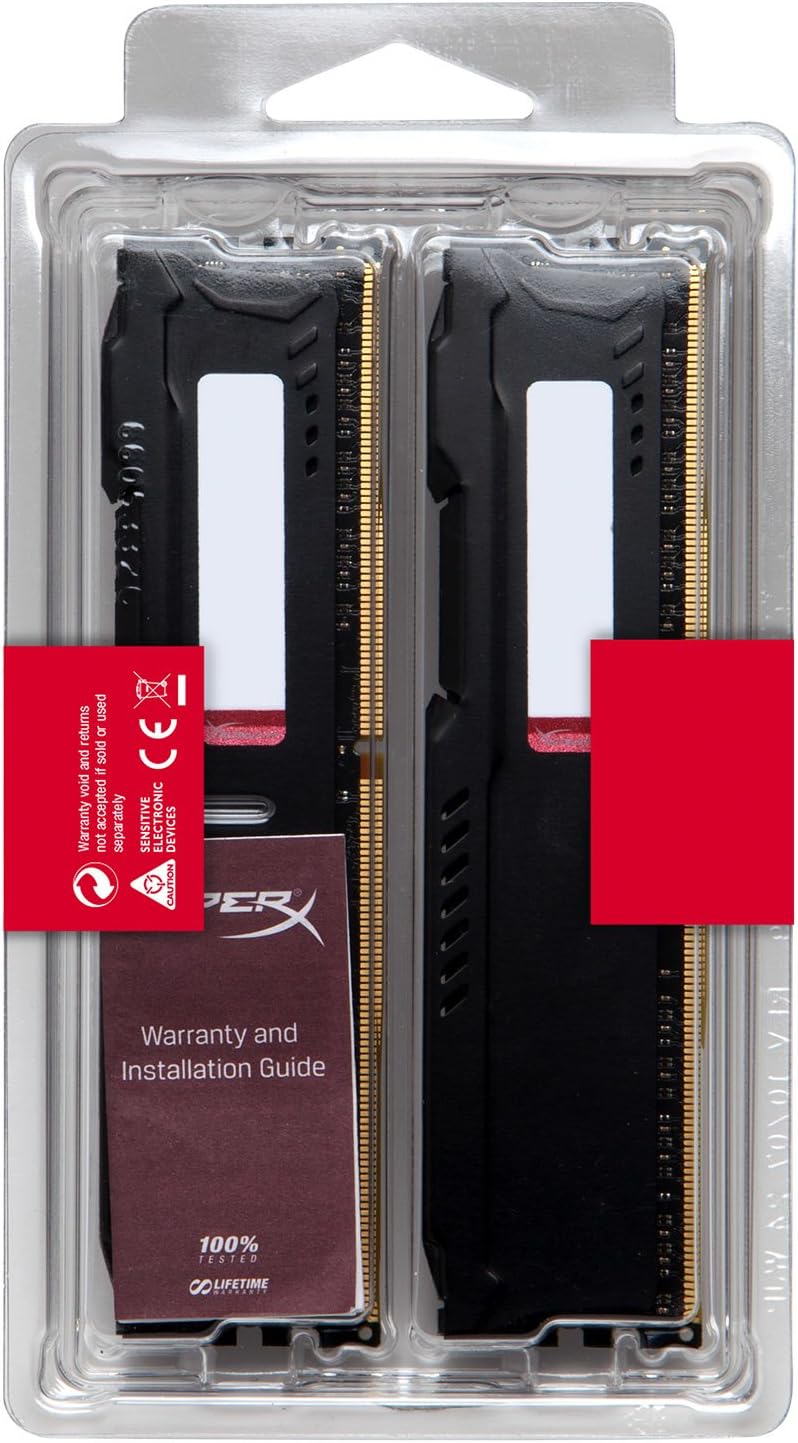 HyperX FURY DDR4 32 GB (Kit 2x16 GB), 3200 MHz CL18 DIMM XMP - HX432C18FBK2/32, Black