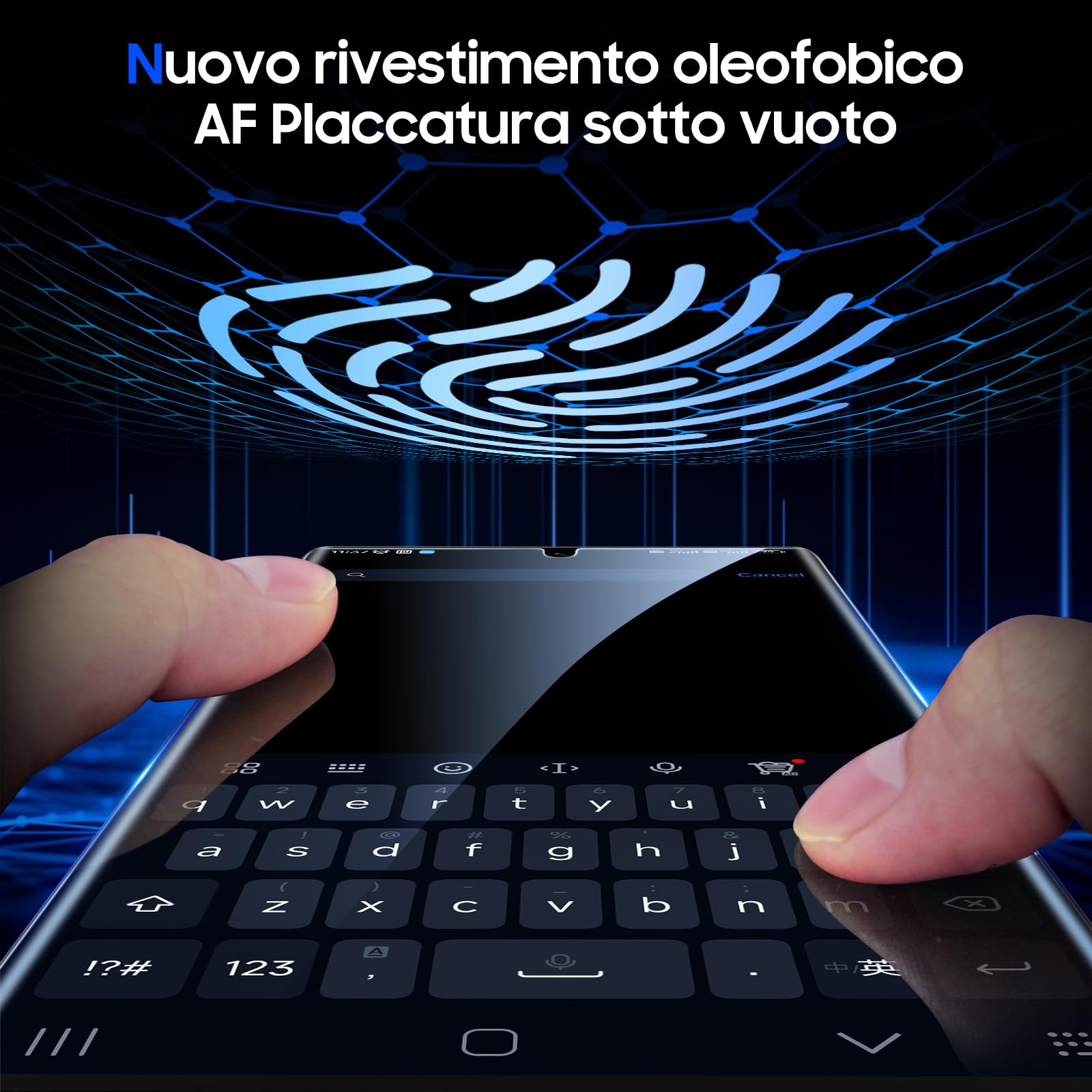 UniqueMe Pellicola Privacy per Samsung S23 Ultra, 2 Pezzi PET Anti-Spia Pellicola Protettiva, Auto Guarigione, 9D Copertura HD Trasparente Protezione Schermo per Samsung S23 Ultra