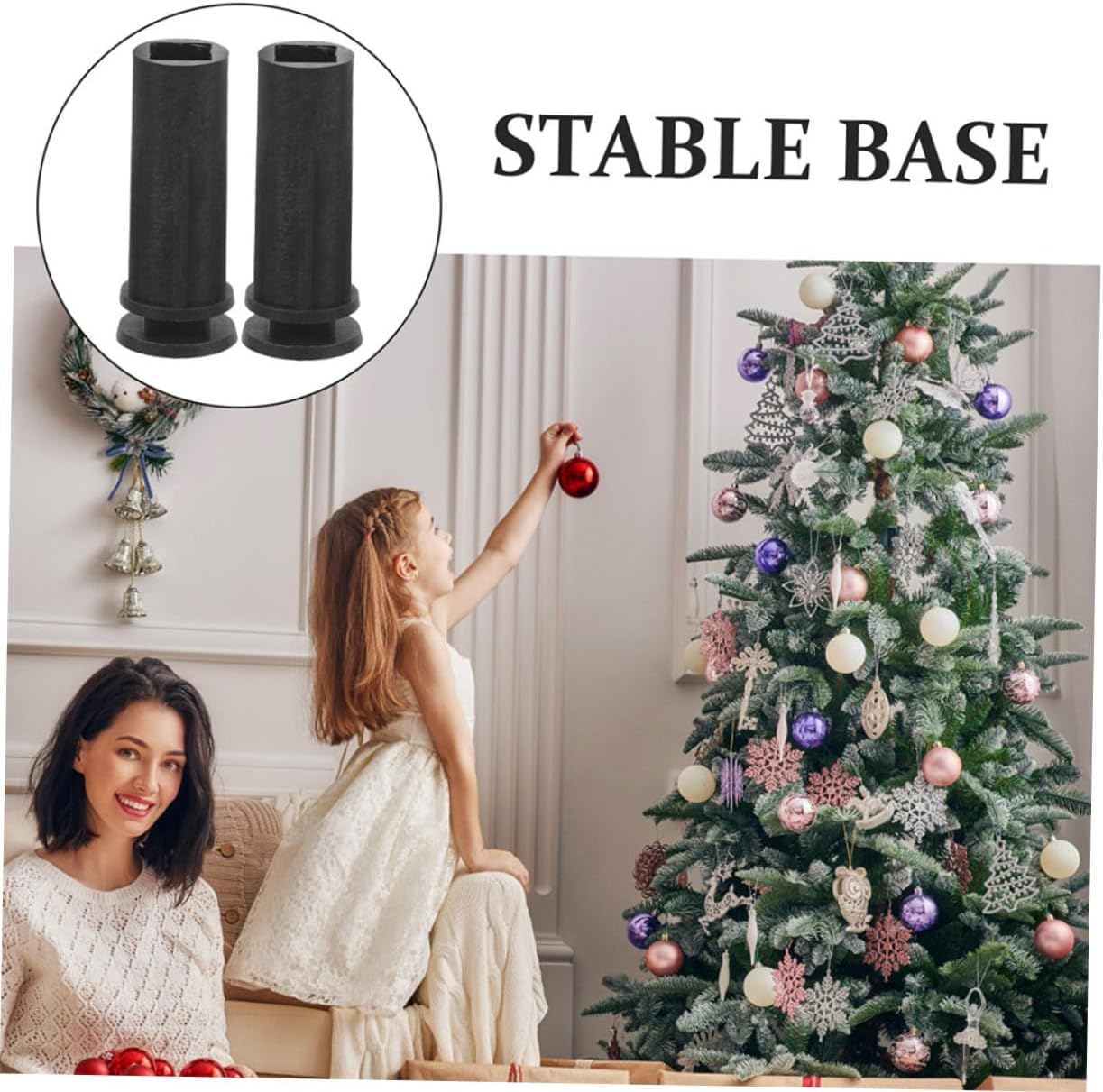ABOOFAN 10Pcs Artificial Tree Base for Christmas Tree Stand Detachable and Folding Design for Reliable Stability for Holiday Decor for Fake Xmas Trees