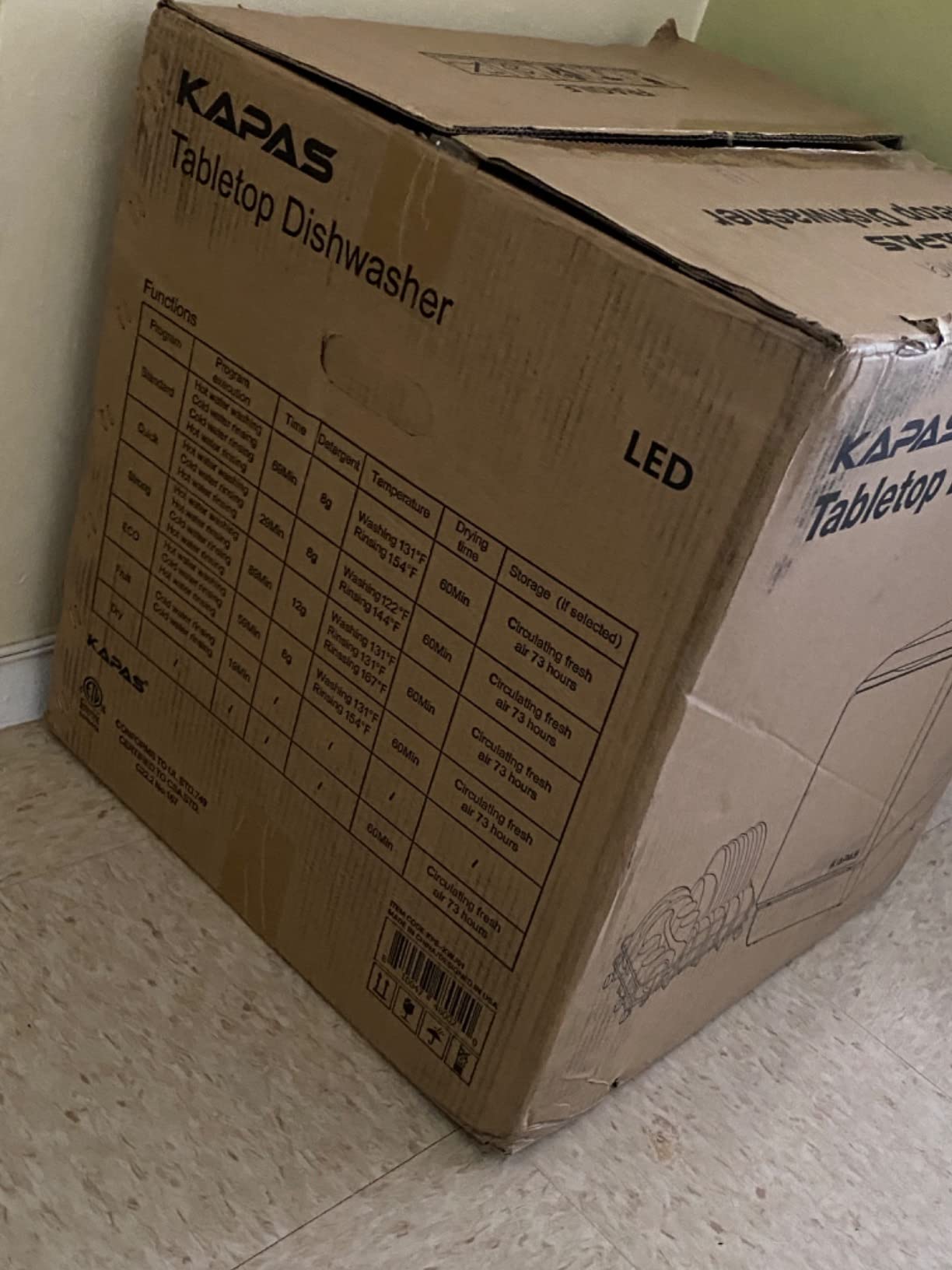 26/mo Finance Portable Countertop Dishwasher, 5 Washing Programs