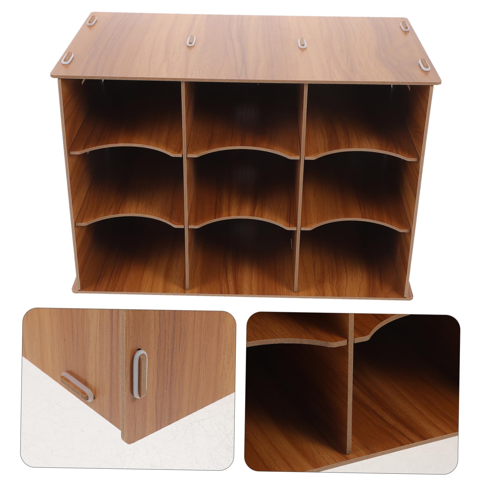 HOMSFOU Soporte De Almacenamiento De Archivos Organizador De Escritorio Caja De Almacenamiento De Archivador De Escritorio