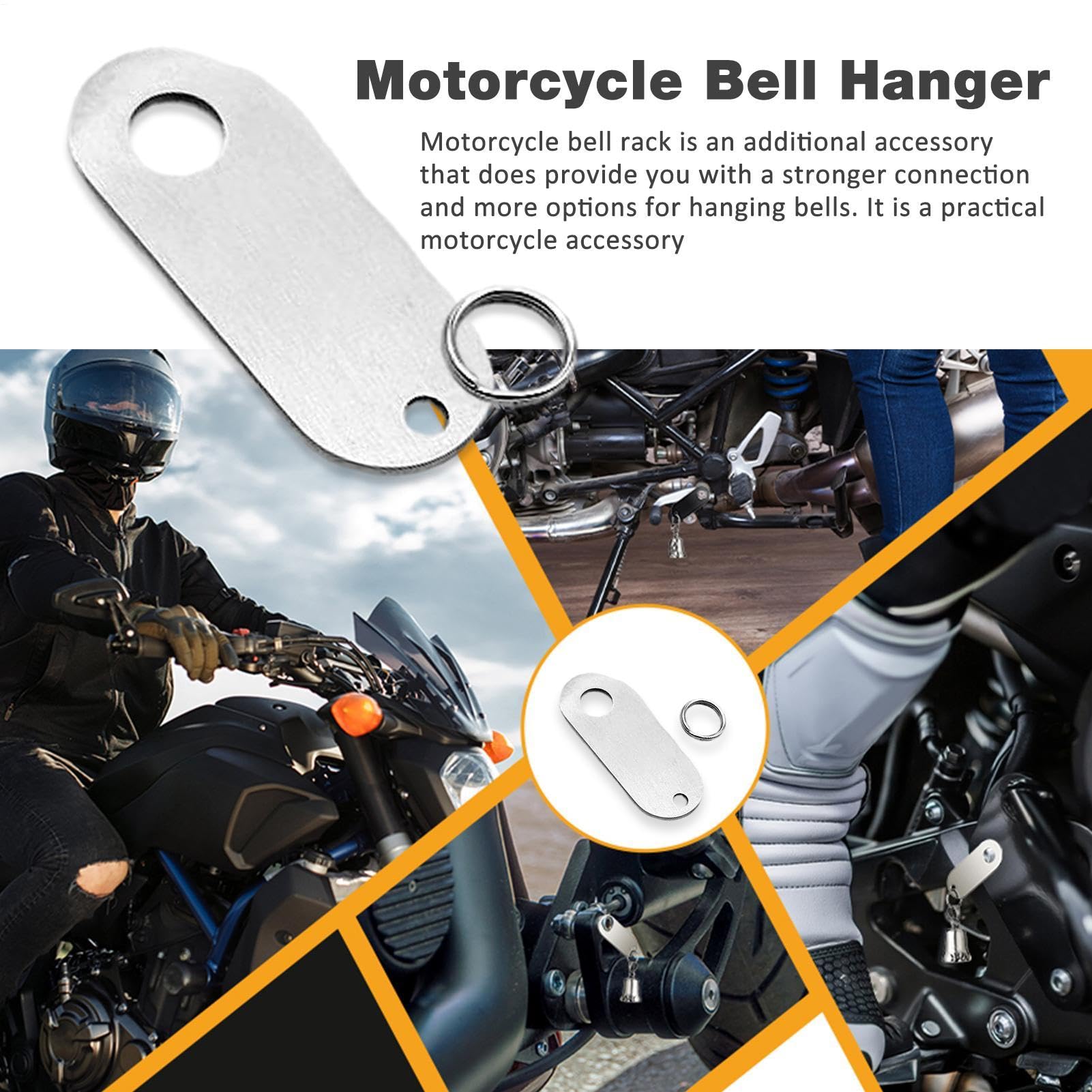 Luck Riding wieszak na dzwonki motocyklowe, akcesoria dla mężczyzn, akcesoria rowerowe i breloczek do kluczy na szczęście, akcesoria do dzwonków i breloczków do kluczy, Biker-Z