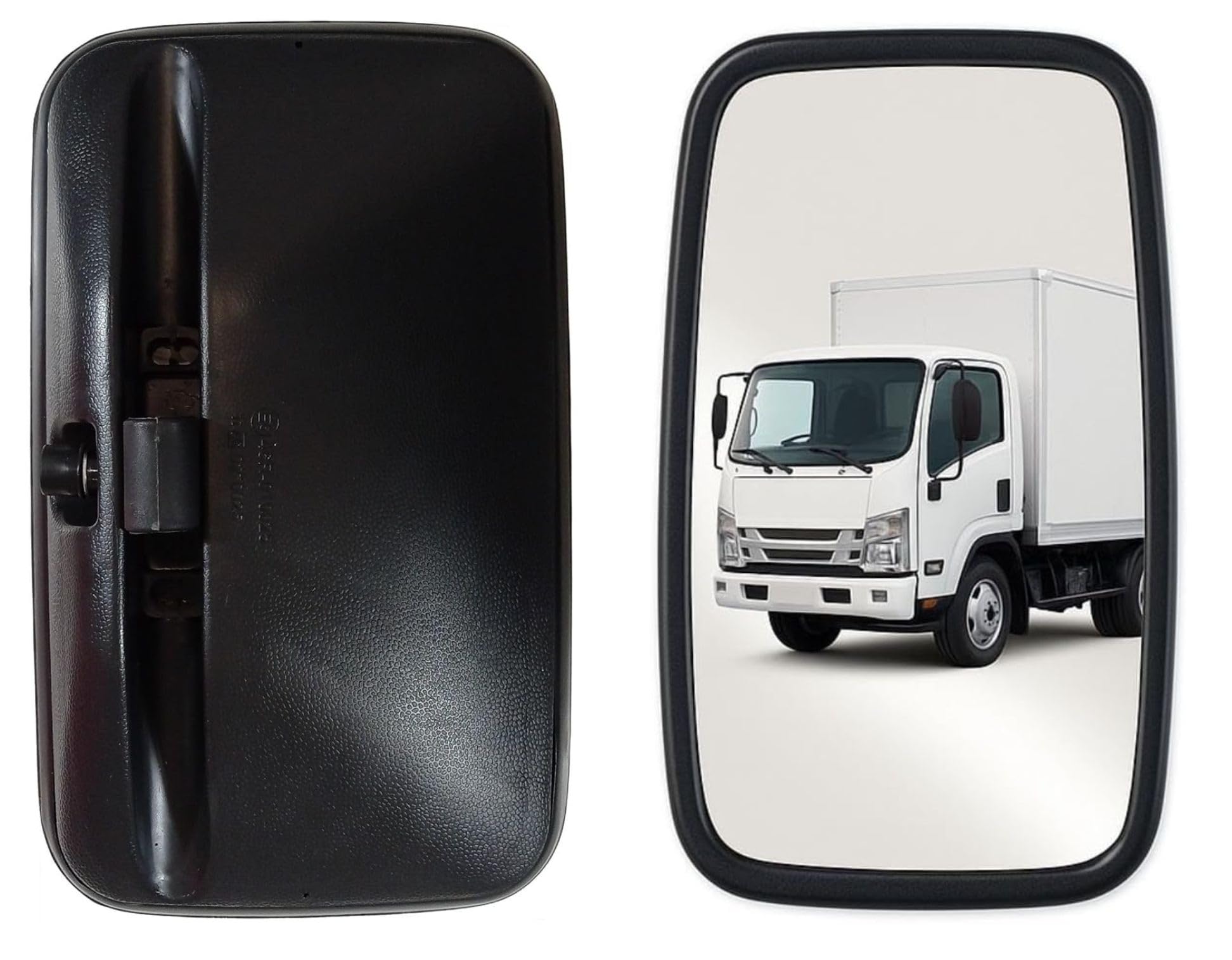 Spechhio Universale Laterali Vetro 30cm x 18cm per Camion Minibus Furgoni Trattori Nero