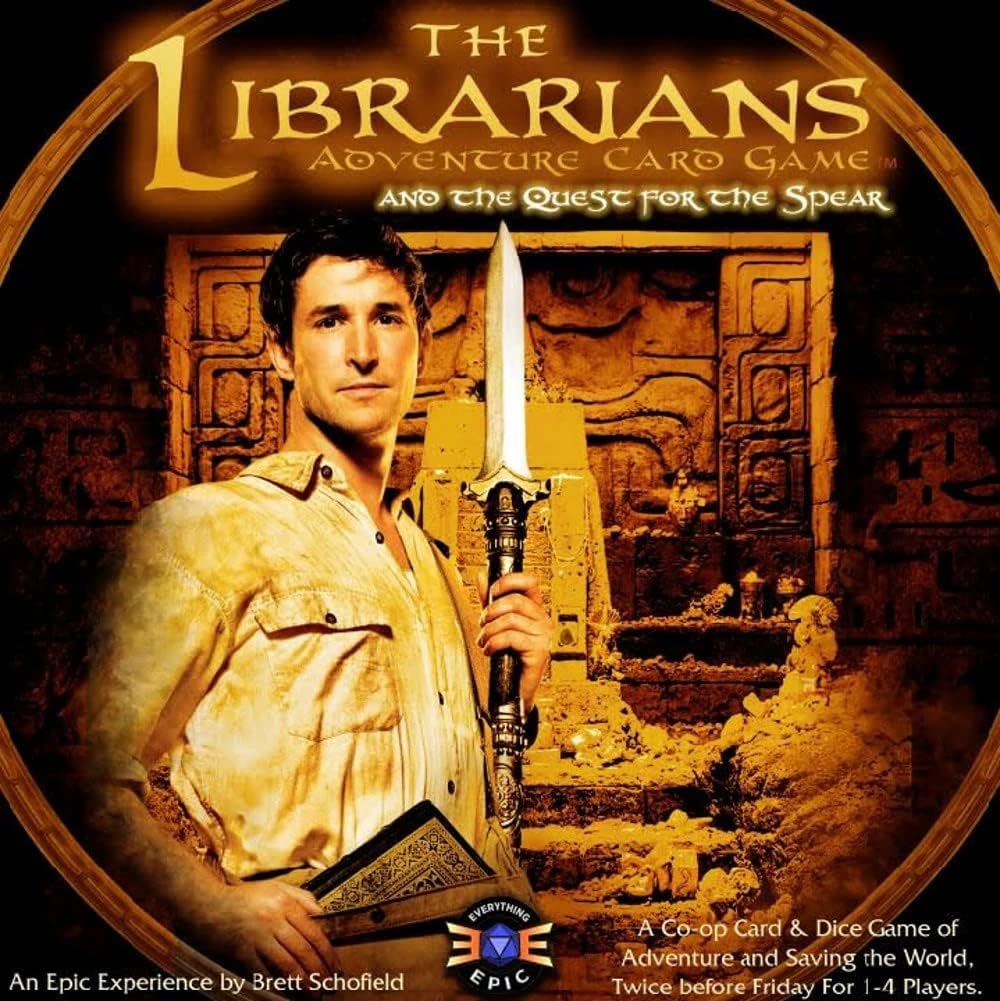 Everything Epic The Librarians:Adventure Card Game:Quest for The Spear-Expansion 1|2 New Heroes & 3 Adventures|Licensed Card& Board Game Based On The Hit Movie & TV Show|Play Co-Op Or Solo|1-4 Players