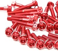 Vista 23 de MC Motoparts Race Spec Kit de pernos de motor cabeza HEX M6 compatible con XJ6 Diversion/F 2009-2016 13 14 15 16 (azul)