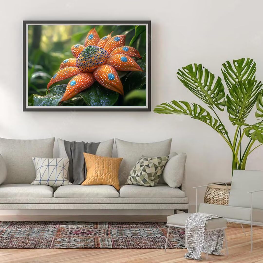 Générique 5D Flower Painting Diament Malarstwo Zestaw, DIY Fabryka Diament Kompletne zestawy, Diamentowe zestawy artystyczne dla dorosłych Początkujących, Square Diamond Rhinestone Ścieg krzyżykowy