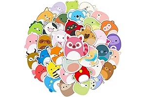 Squishmallow Stickers: Adorable Cartoon Decals for Self-Expression