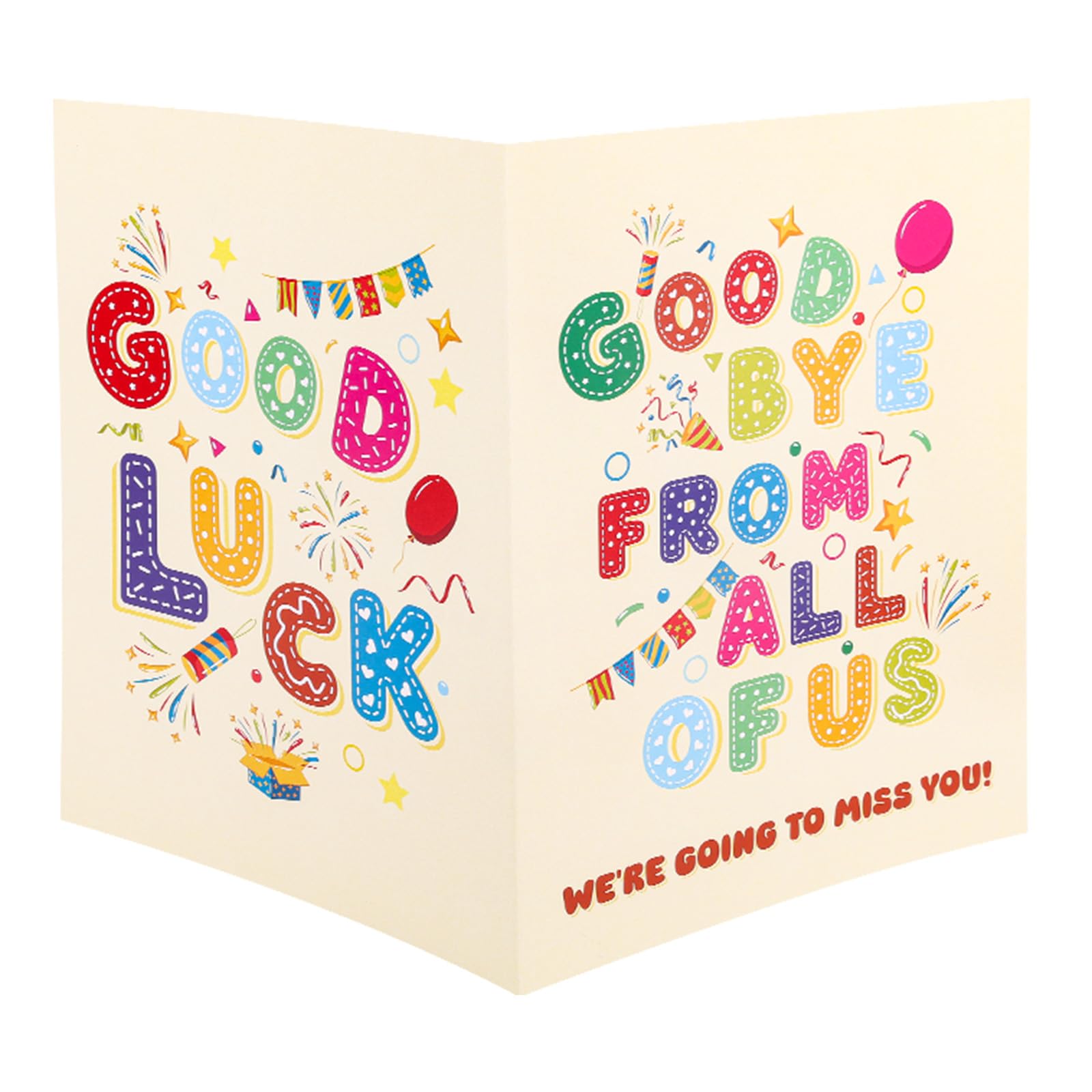 Large Farewell Greeting Card, Good Luck Giant Goodbye Card with Envelope Huge Leaving Gift Big Guest Book Jumbo for Retirement Going Away Graduation Men Women Coworker Teacher Colleagues โ image 1
