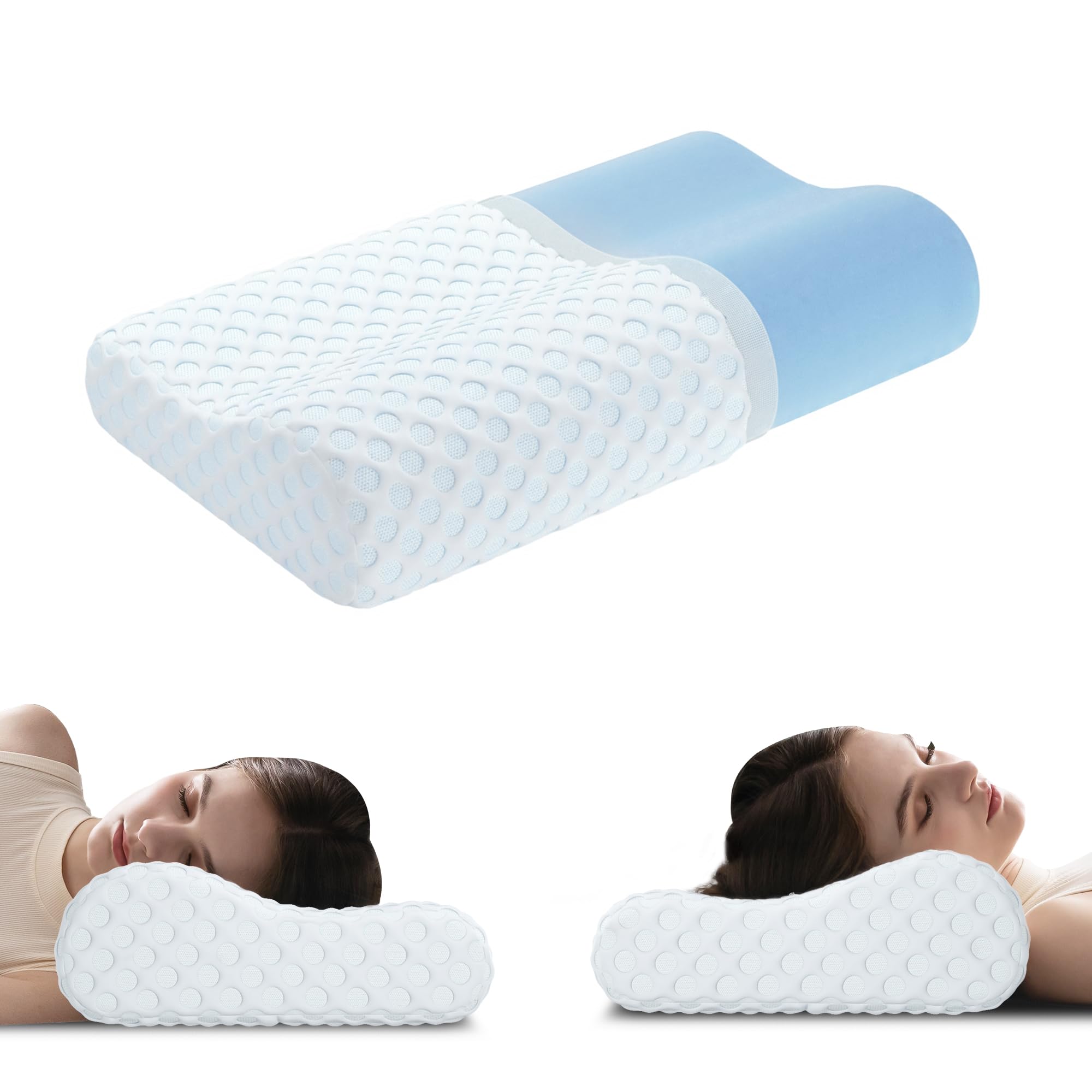 Derila Pillow For Sleep Apnea Hcore Contour Memory Foam Pillow
