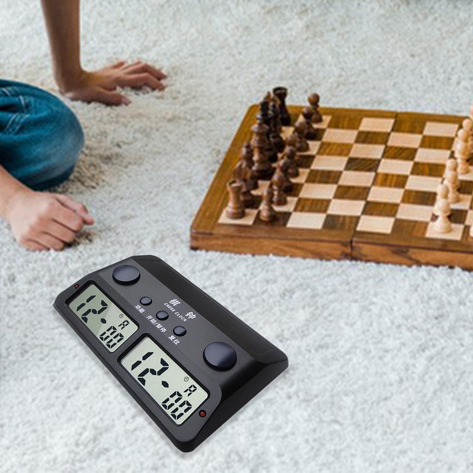 Reloj de tiempo de competición de ajedrez cuenta atrás para juegos de mesa, función de memoria