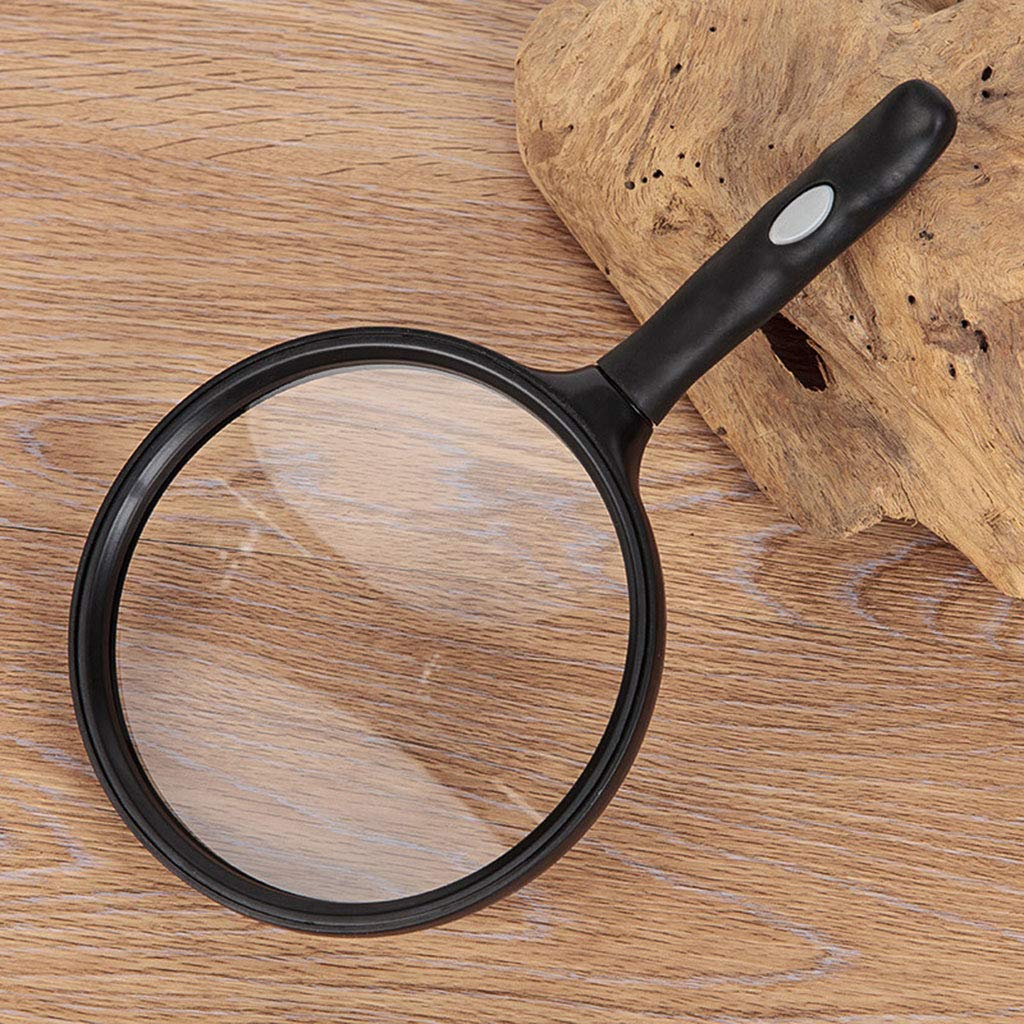 2.5X Handheld Glass-Lighted Reading Magnifier Suitable for Seniors Reading Soldering Inspection