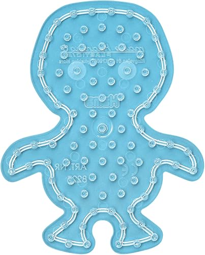 Hama Perlen 8227 Penguin Pin Plate for Maxi Iron-On Beads with Diameter 10 mm in Transparent, Approx. 14 x 11.5 cm, Creative Craft Fun for Young and
