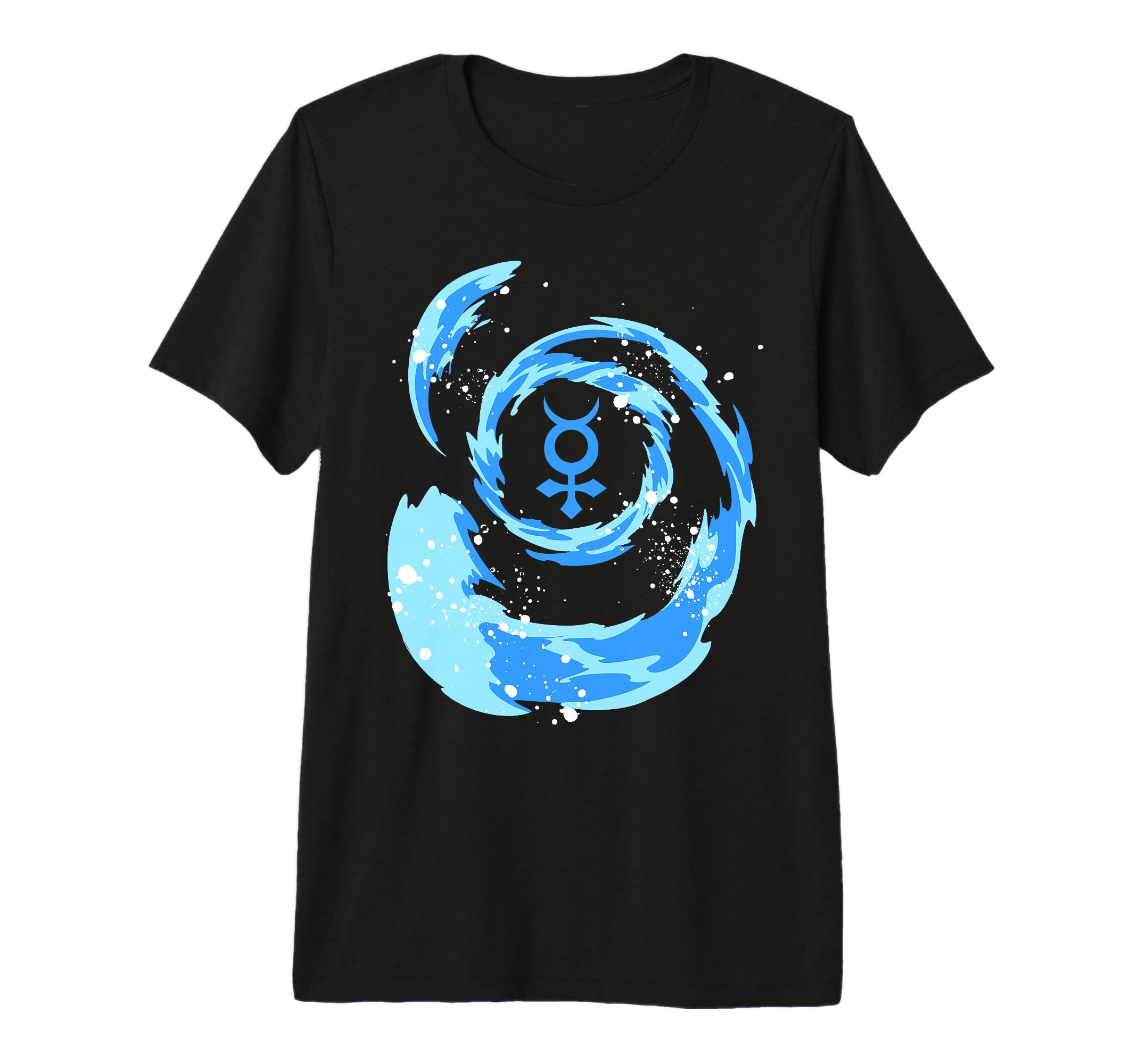 Sailor Anime Water Tsunami Mercury Star Symbol H2O Kawaii Premium Tri-blend T-Shirt