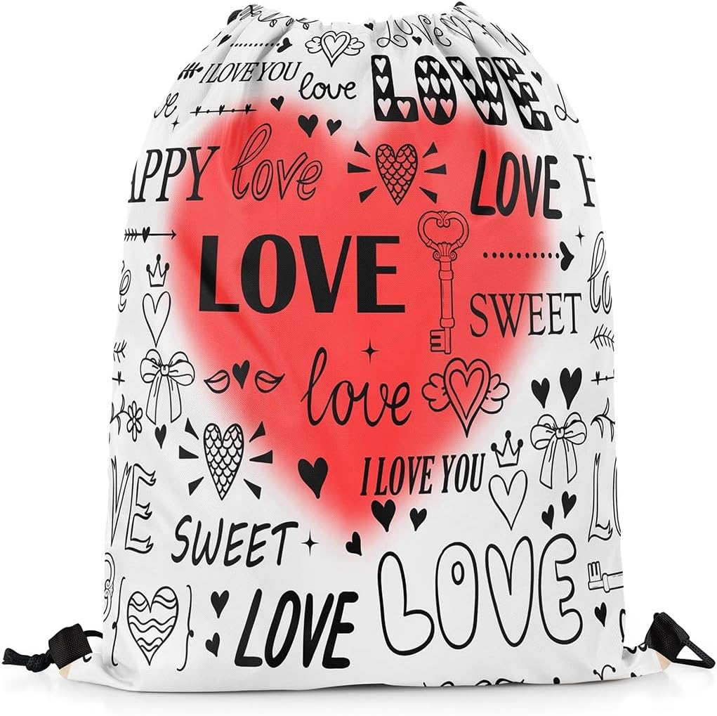 Castle Silhouette Drawstring Backpack Bags,Dreamy Colorful Gradient Gym String Sackpack Bag,Princess Fairy Tale Waterproof Cinch Bag 13"x16"