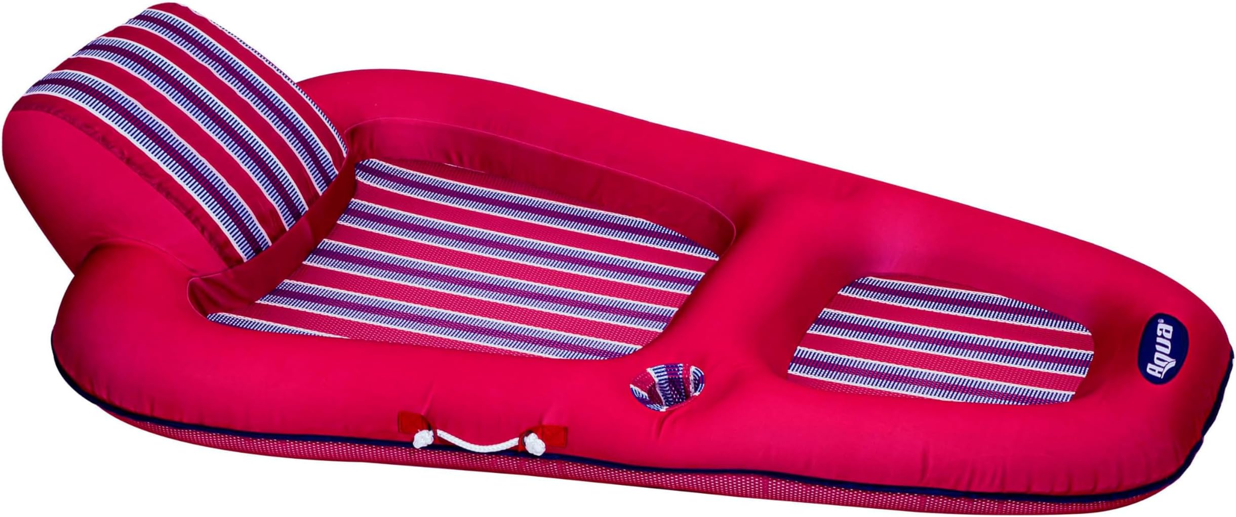 Aqua Luxury Water Pool Lounge – Extra Large – Inflatable Pool Floats for Adults with Headrest, Backrest, Footrest & Cupholder – Multiple Colors/Styles