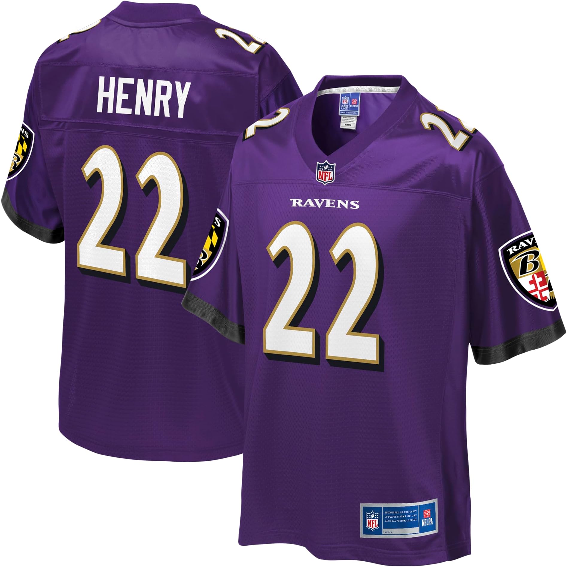 Men's Derrick Henry Purple Baltimore Ravens Team Jersey
