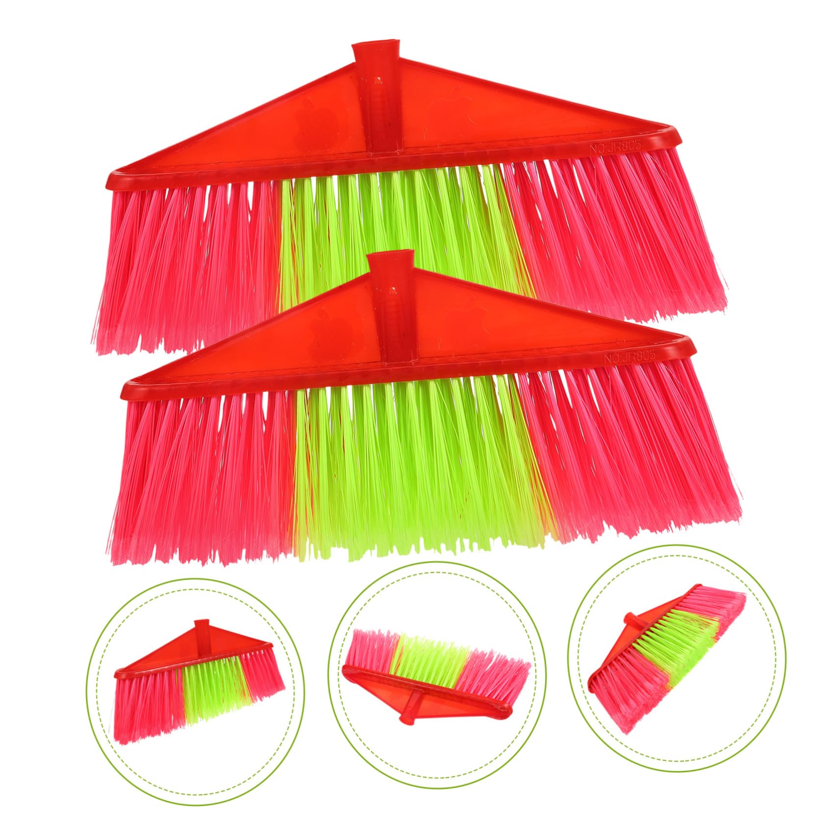 Didiseaon 2sets Ergonomic Broom Head Sweeper Mop Accessory Broom Part Refill for Home Use 2pcs*2 Random