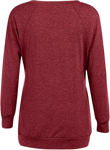 Miniatura 2 de LEHOZIHEQ Camisas con bolsillo para mujer, camisas casuales de manga larga, ligeras, cómodas, lindas, sudaderas a la moda